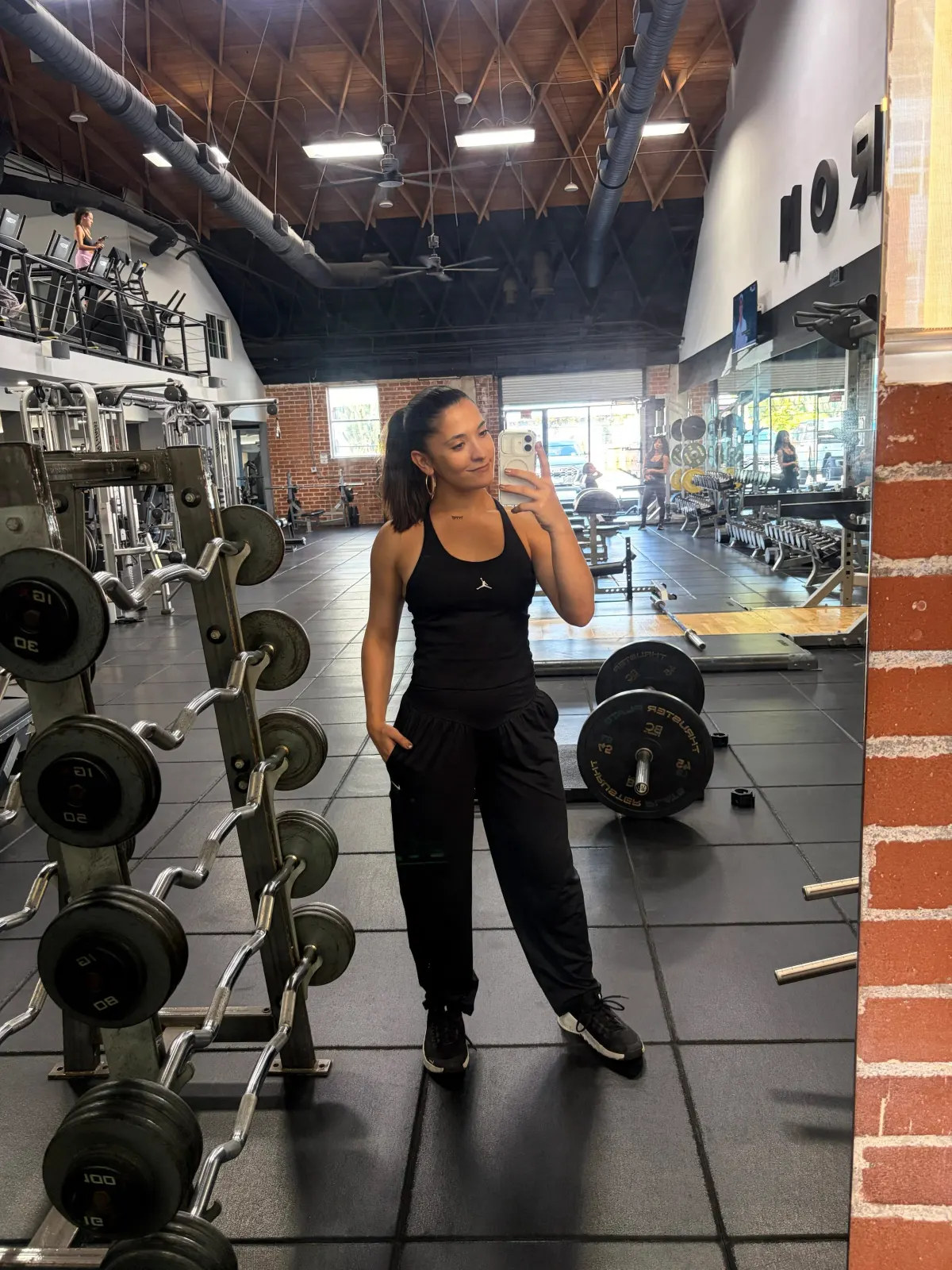 Shira training in the gym